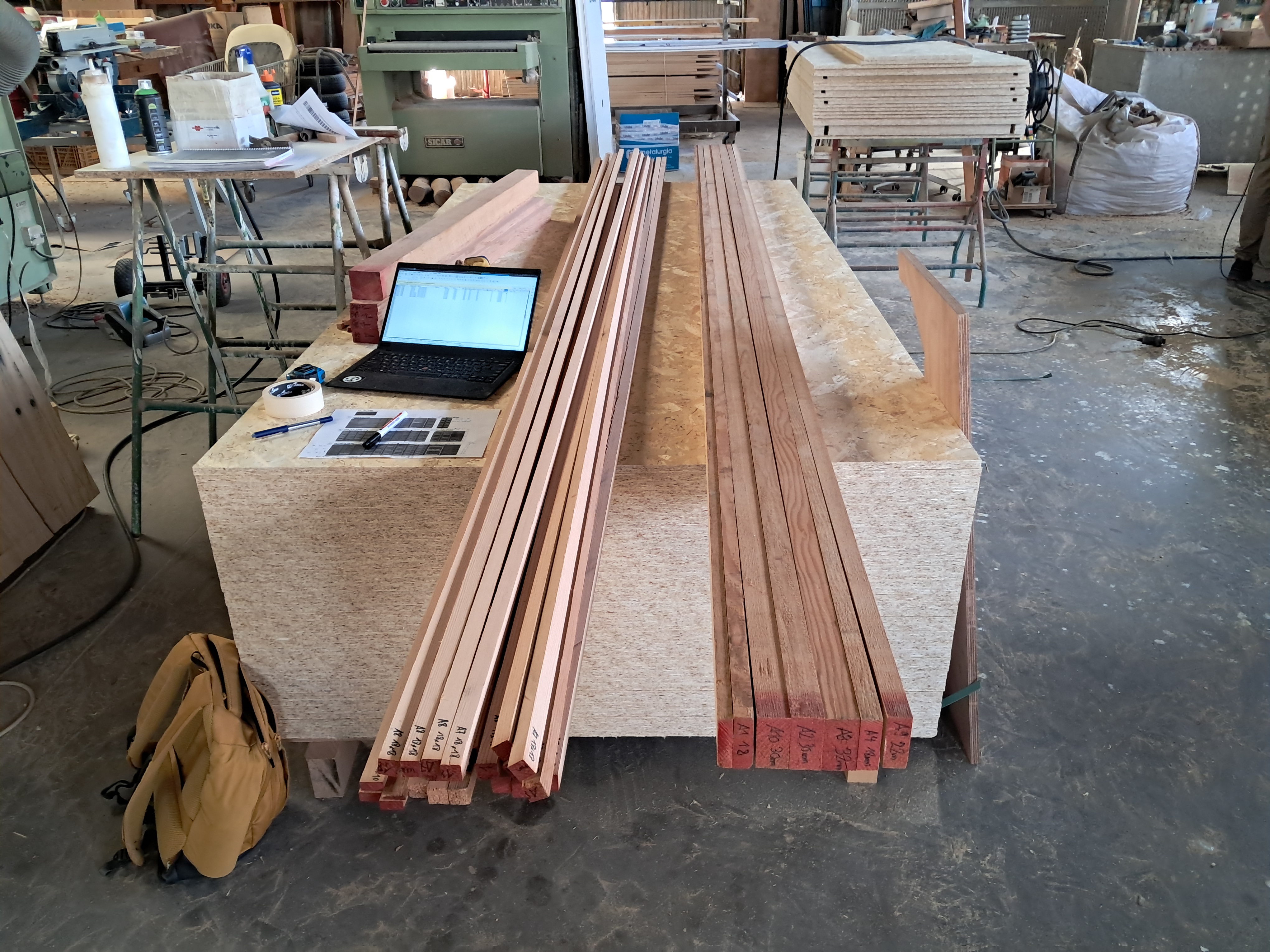 Half-way through the process.