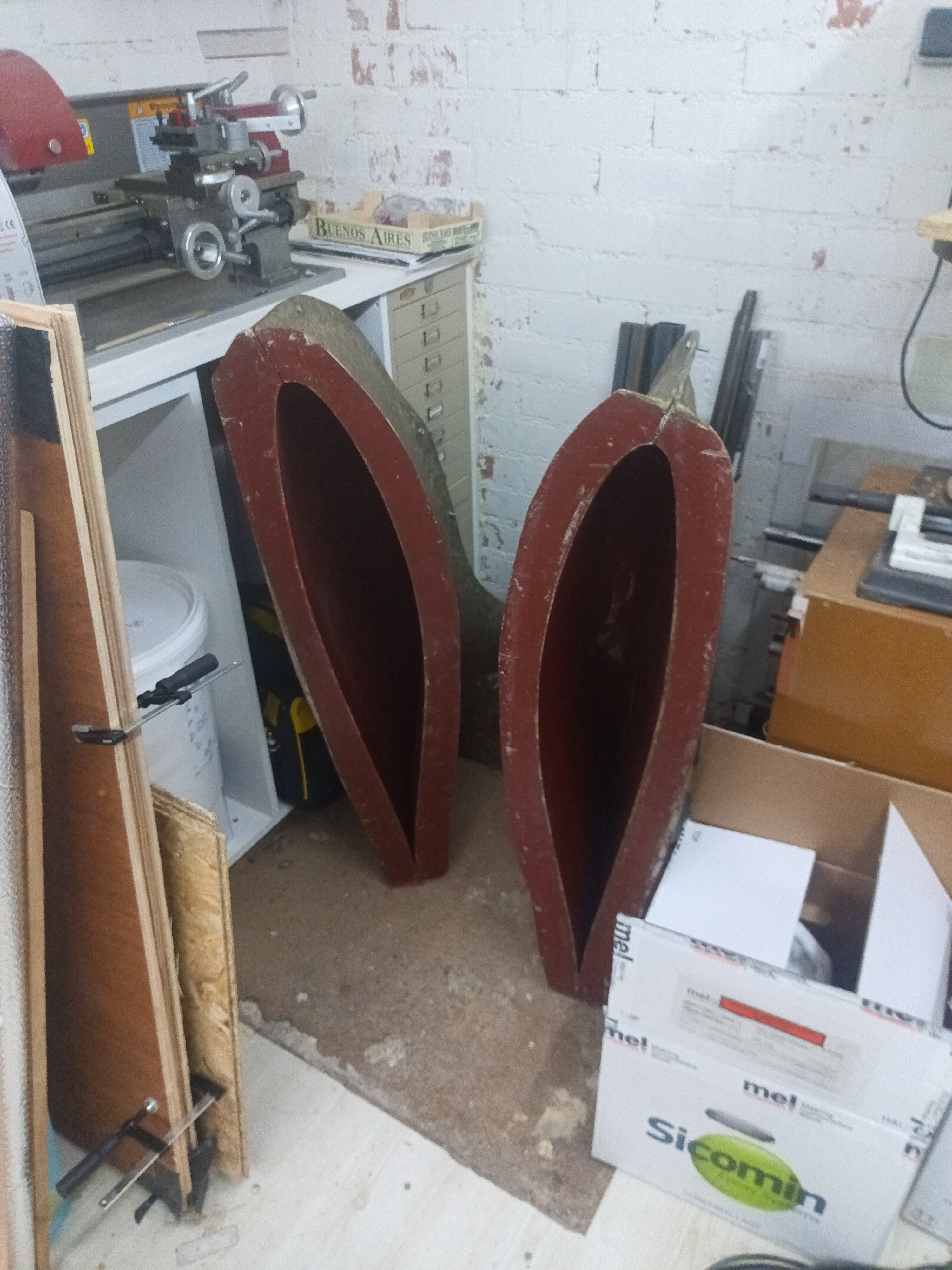 Die Winglets nehmen viel Platz ein.