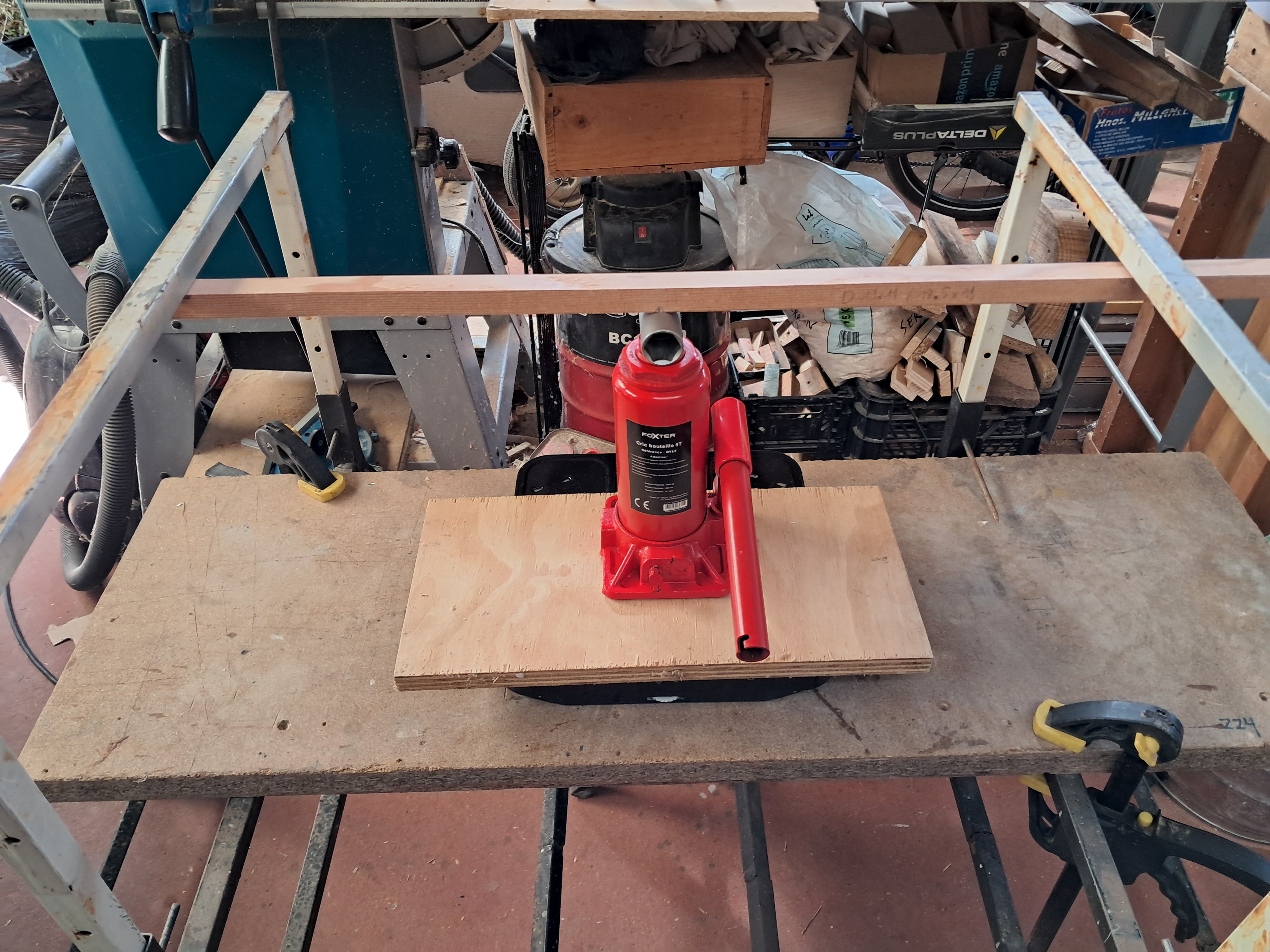 Muestra preparada para el ensayo.