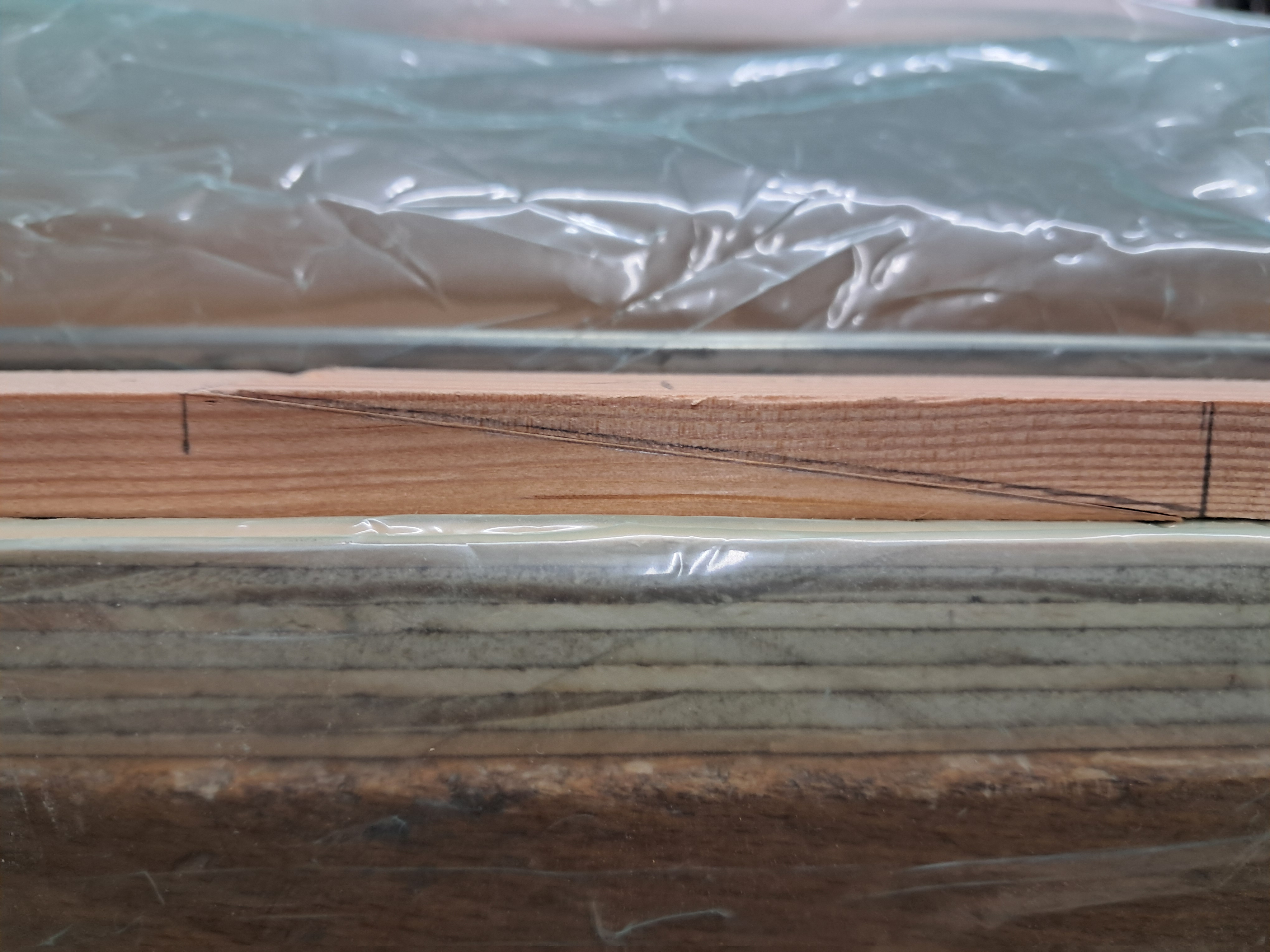 Assemblage à blanc des deux pièces.