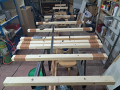 Marquage des positions des cloisons.