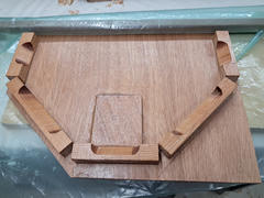 varnished and excess wiped off