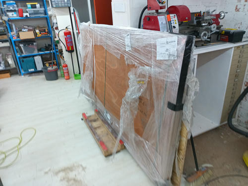Plywood as received