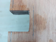 Layout markings on the forward face of the firewall.